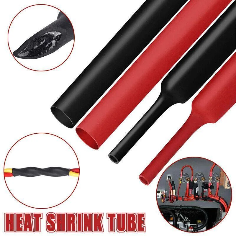 Grade Marine Heat Shrink Tubing 3:1 Wire Sleeve Glue Inside Fast Wrap Insulation Red 3M - 12.7mm*3M