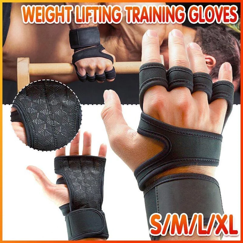 Weight Lifting Training Gloves Women Men Fitness Sports Body Building Gym Gloves - S
