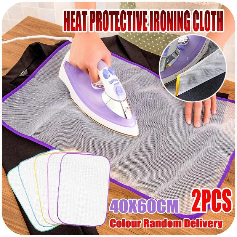 2PCS Heat Protective Ironing Cloth Protective Ironing Mattress Mesh Pressing Pad