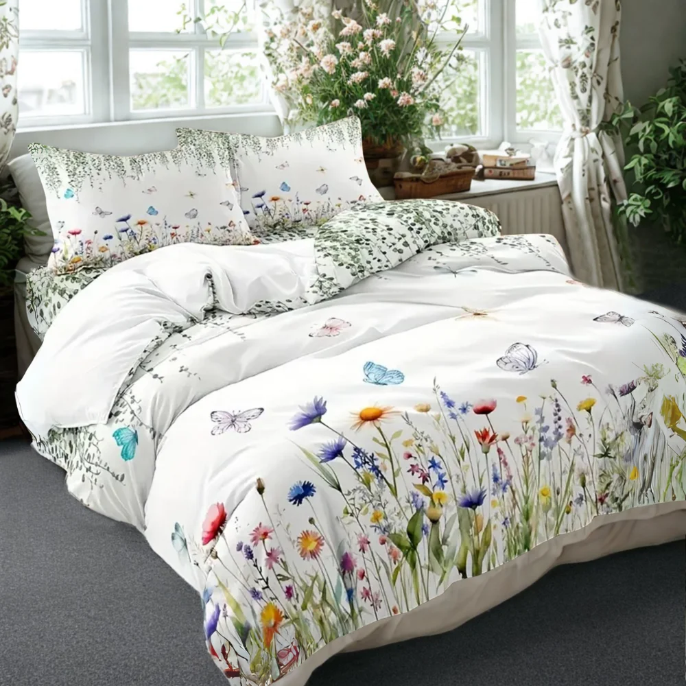 Dreamfields - Butterfly Dreams Quilt Cover Set - (2pcs, King Single Size)