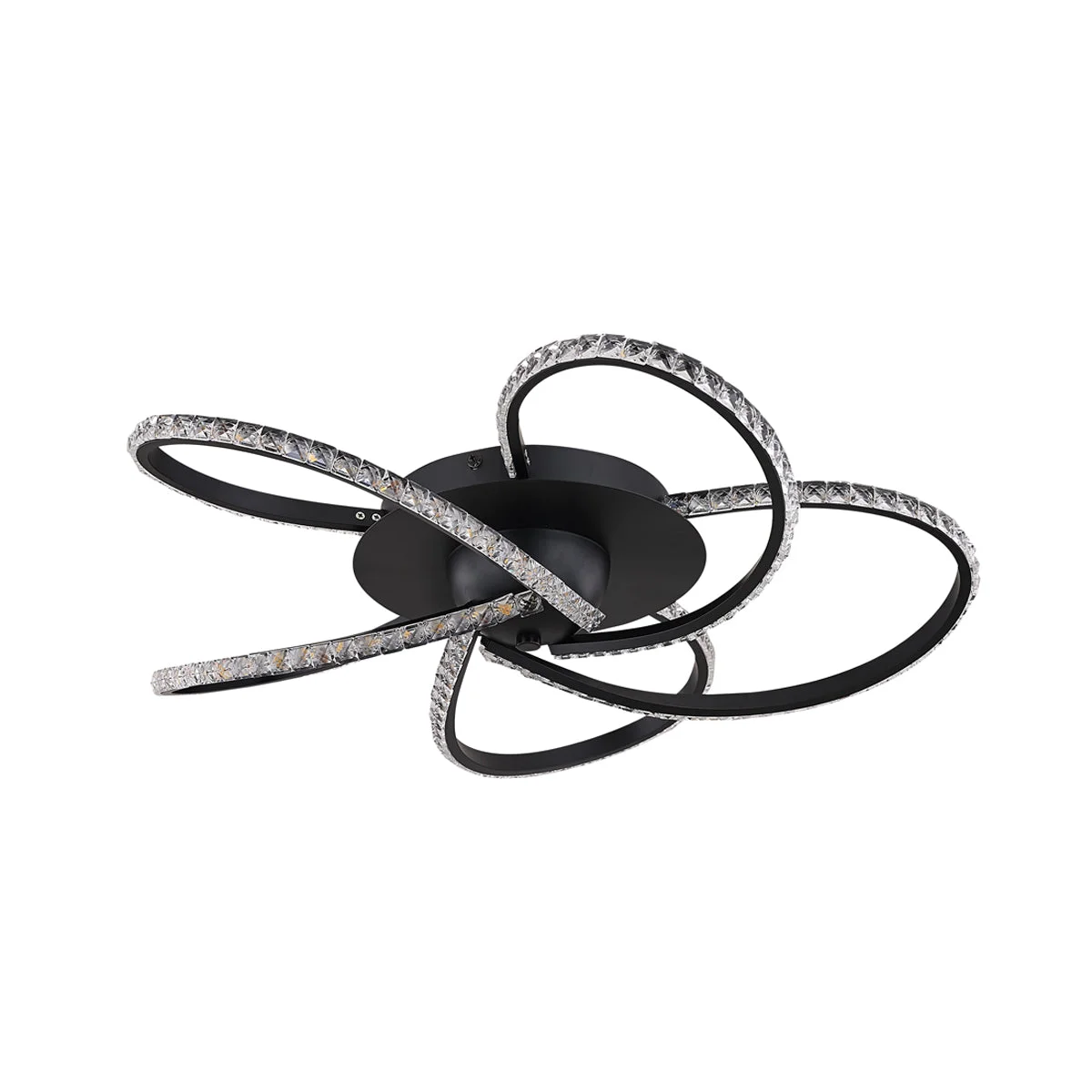 Irie Dimmable 5 Lights LED Ceiling Light - Black