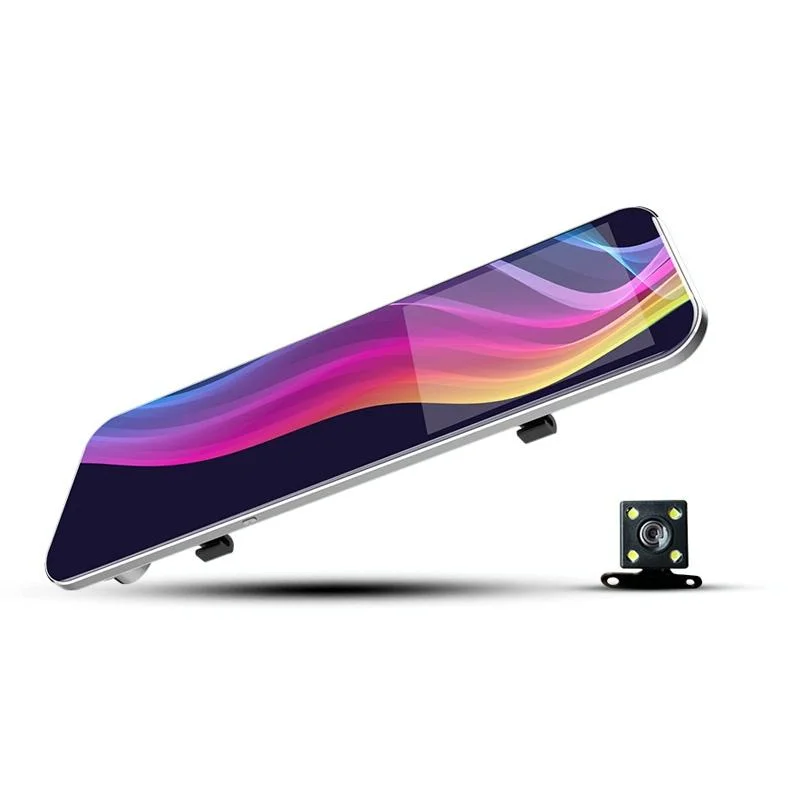 Hd Dual Record Lens Car Rear View Mirror with 5 Screen - A6 Driving Recorder