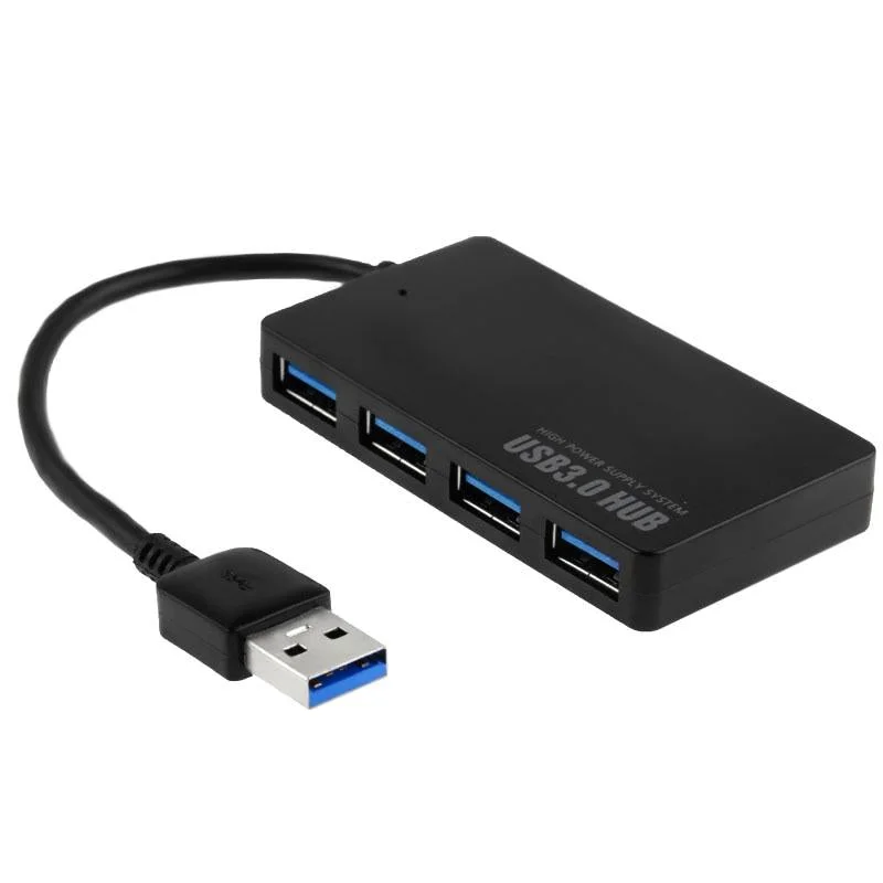 4-Port Usb 3.0 Hub Portable High-Speed Led Hot-Swap