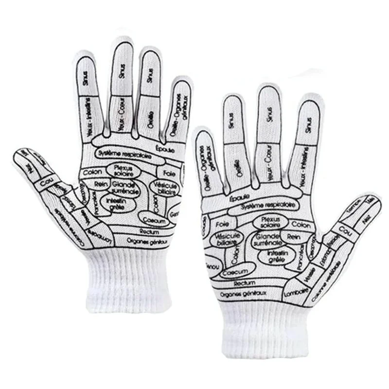 Acupressure Hand Massage Gloves For Reflexology & Physical Therapy Size: Average