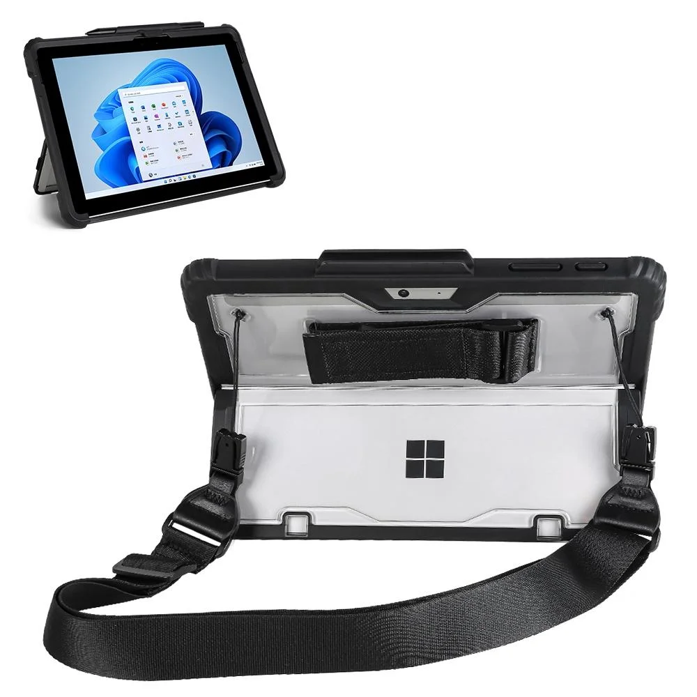 Transparent Acrylic Hand Shoulder Strap Case for Microsoft Surface Pro 8