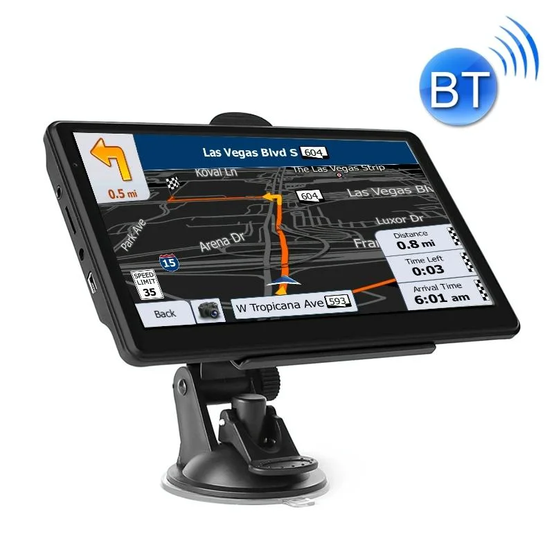 7 Inch Car Gps Navigator 8G + 256M Capacitive Screen Bluetooth Reverse Image - Europe Map