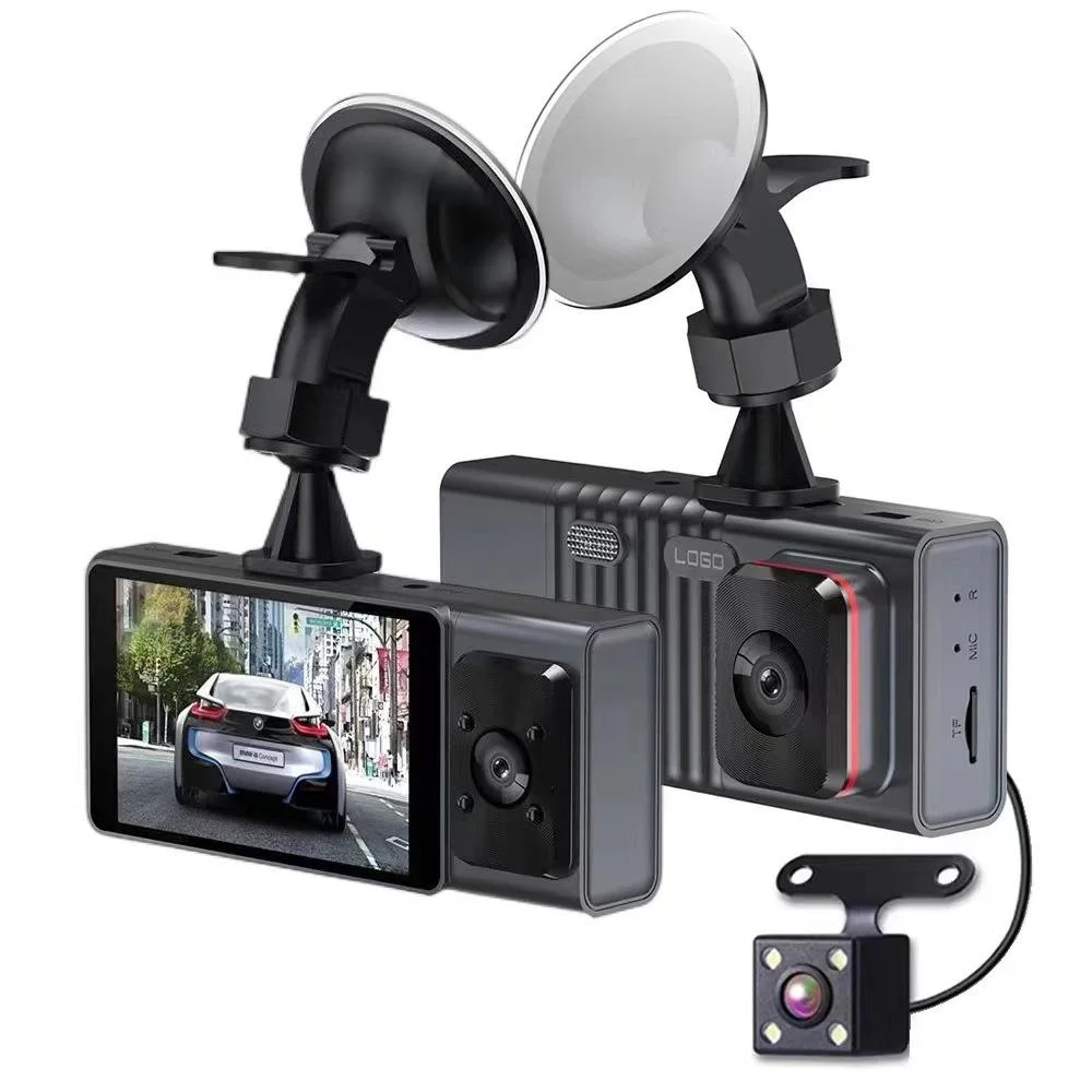 3 Camera Lens 3-Inch Ips Screen Wifi Car Dash Cam 1080P Night Vision Dash Camera For Cars 64G - 32G