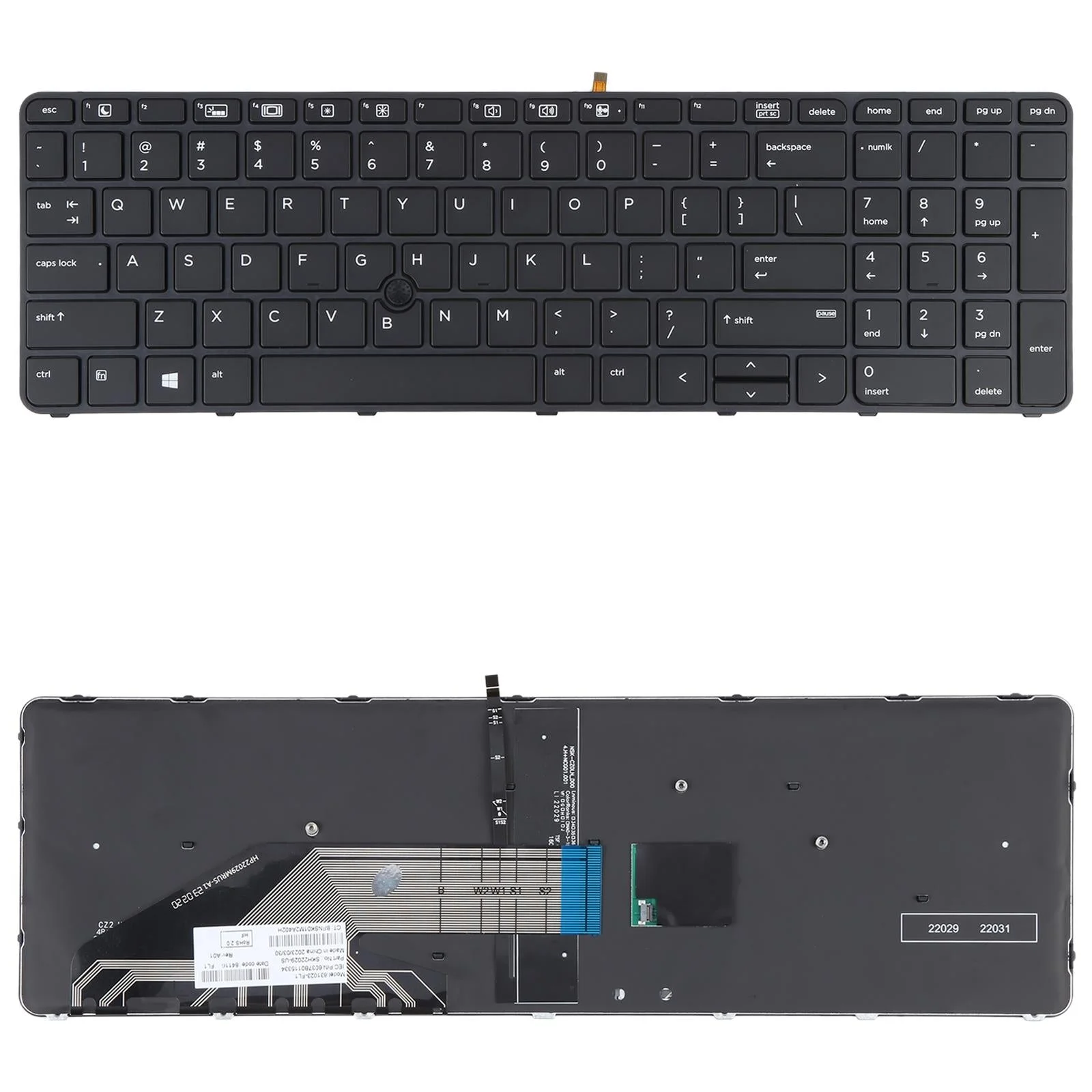 Backlit Keyboard for Hp Probook G2 / G3 Series - us Layout