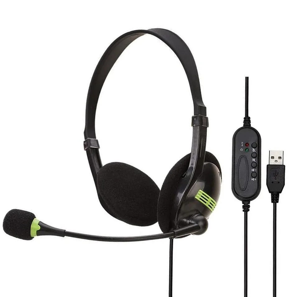 Usb Headset With Mic For Aviation Use