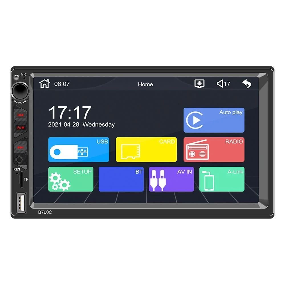 7 Inch Hd Car Mp5 Player With Wired Carplay Fm Bluetooth & Tf Card