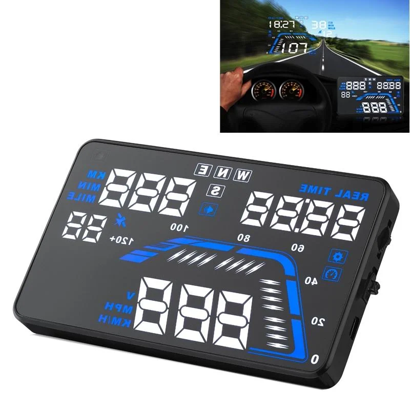 5.5 Inch Car Gps Hud Display Speed Altitude Alarm