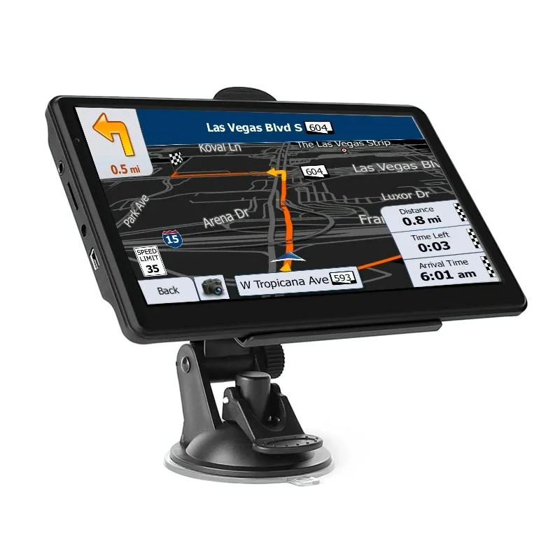 7 Inch Car Gps Navigator 8G + 128M Resistive Screen Australia Map Fm / Tf Card Support