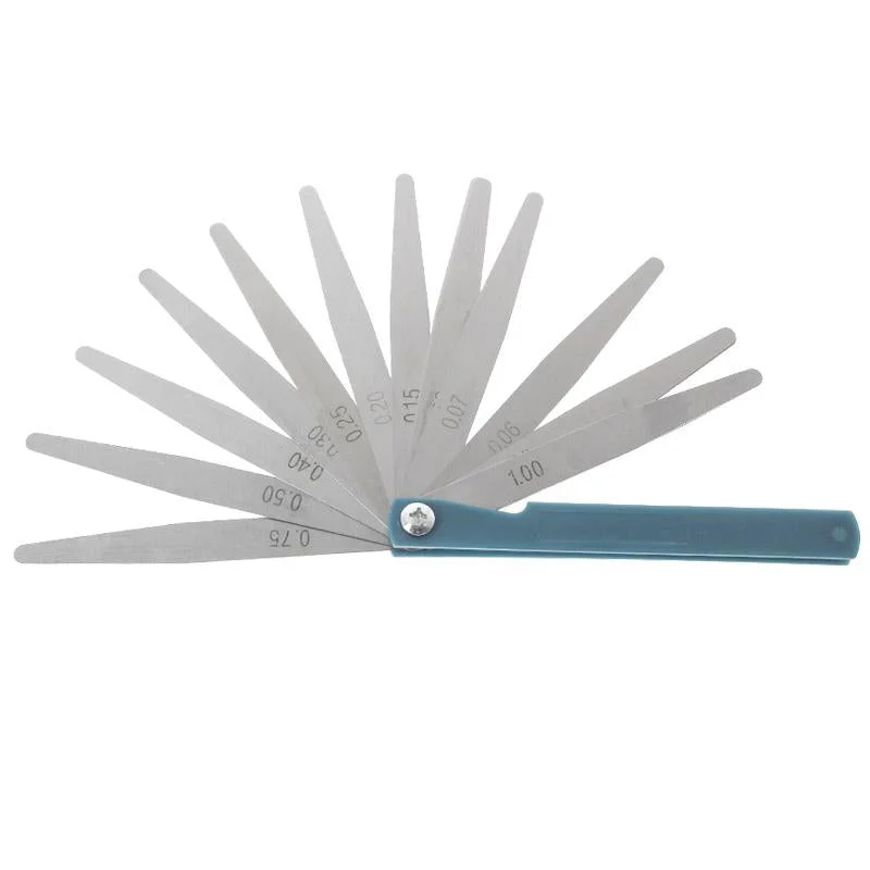 17-blade Metric Feeler Gauge for Precise Gap Measurement 0.02-1mm