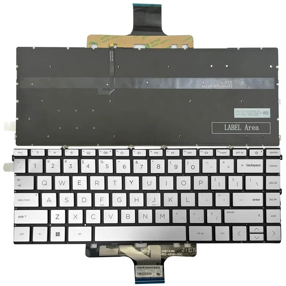 Backlit Keyboard for us Version Devices - For Hp Pavilion X360 / 14-Dw