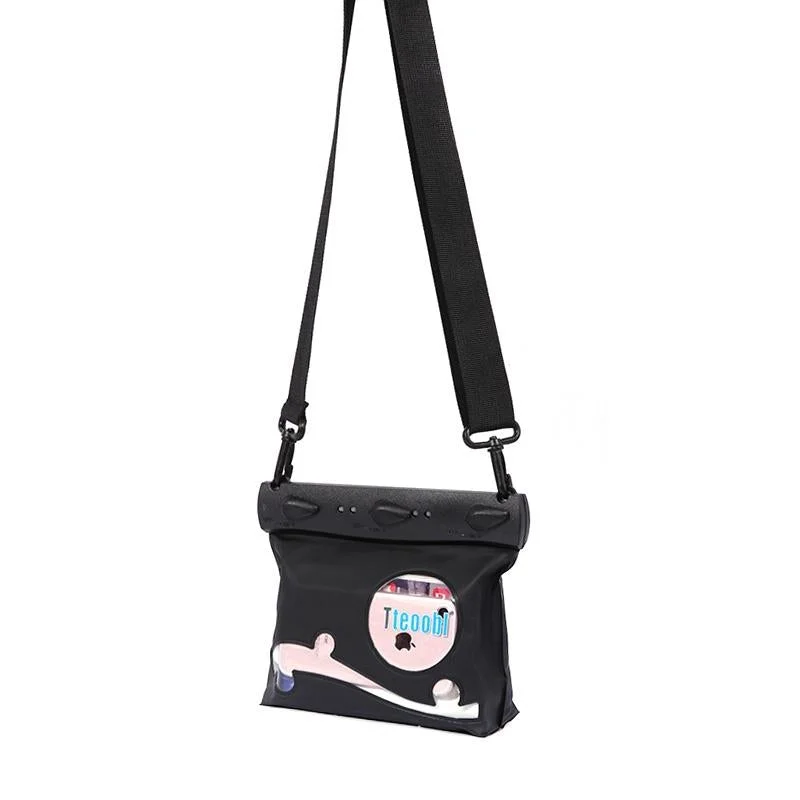 Waterproof One Shoulder Crossbody Bag For Drifting And Diving Small Black