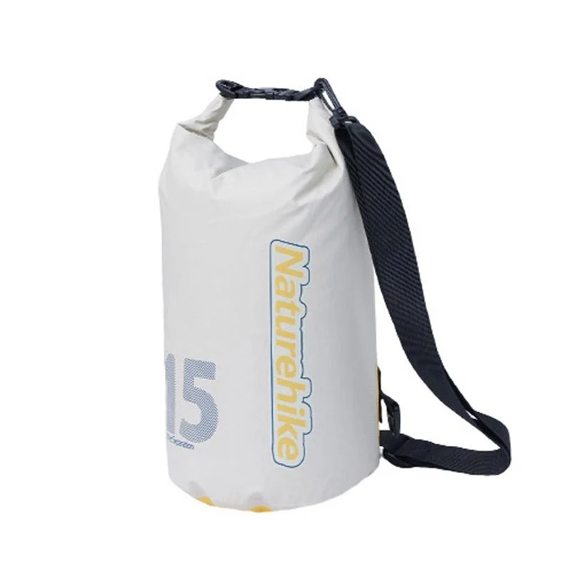 Waterproof Rafting Bag Dry Wet Separate Shoulder Pack For Outdoor Swimming 10L Green - 15L White
