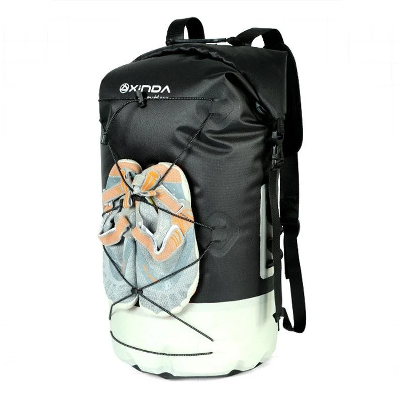 Waterproof Outdoor Stream Tracing Backpack Black 16L - Black-36L