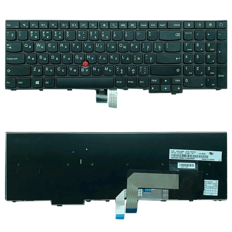 Lenovo Thinkpad Keyboard for P50s T560 W540 T540p W541 T550 W550s L540 L560 E531 E540 - Russian Layout