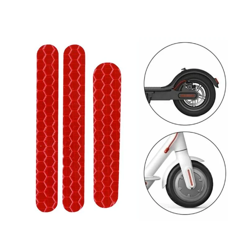 Reflective Stickers for Ninebot Es2 Scooter - Red