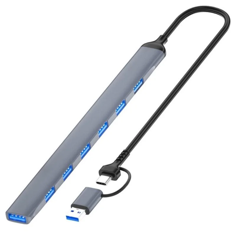 7-In-1 Usb Hub Usb 3.0 + 6X Usb 2.0 + Type-C