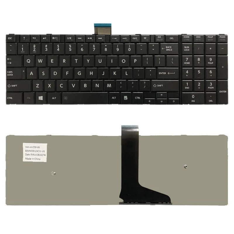 Keyboard for Toshiba Satellite C50 / C55 Series - us Version