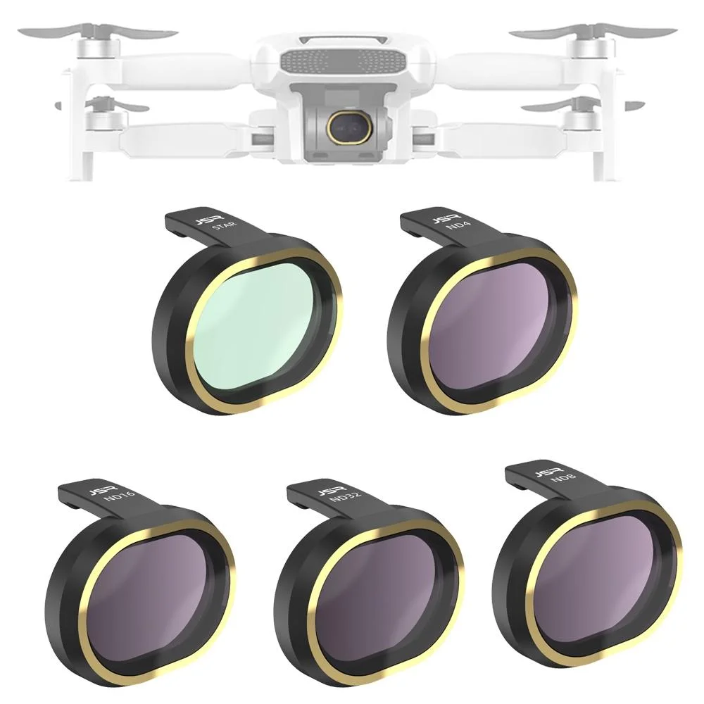 5-in-1 Lens Filter Kit for Fimi X8 Mini Drone - Nd4 Nd8 Nd16 Nd32 Stars