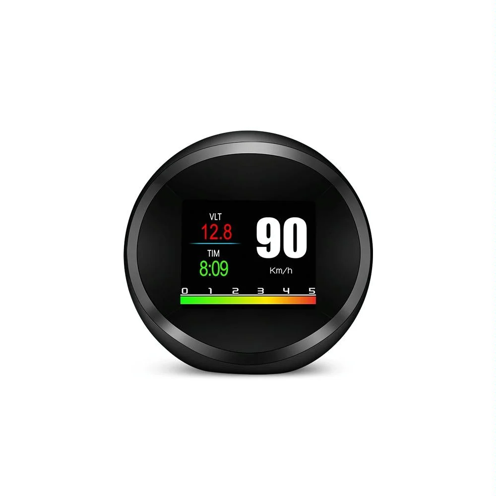 Car Hud Head Up Display Obd2 + Gps Mode Water Temp Speed Voltage Fuel Speed Alarm