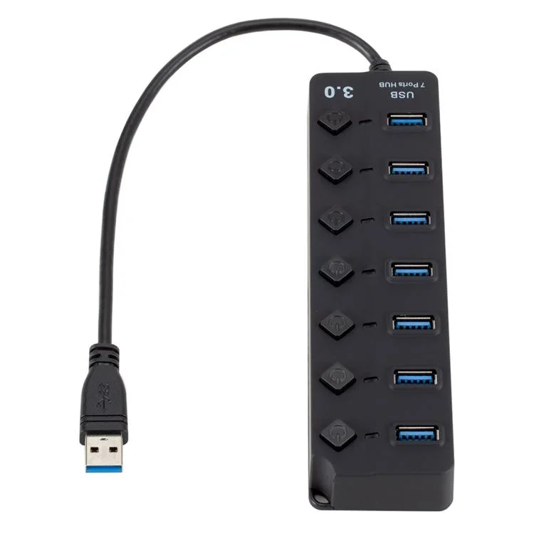 7-Port Usb 3.0 Hub With Switch For Pc / Laptop