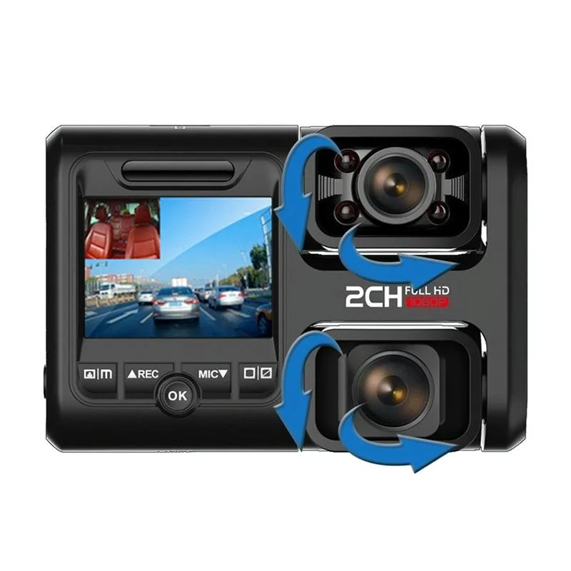 360-degree Panoramic Dual-lens Hd Driving Recorder with Wifi and Night Vision