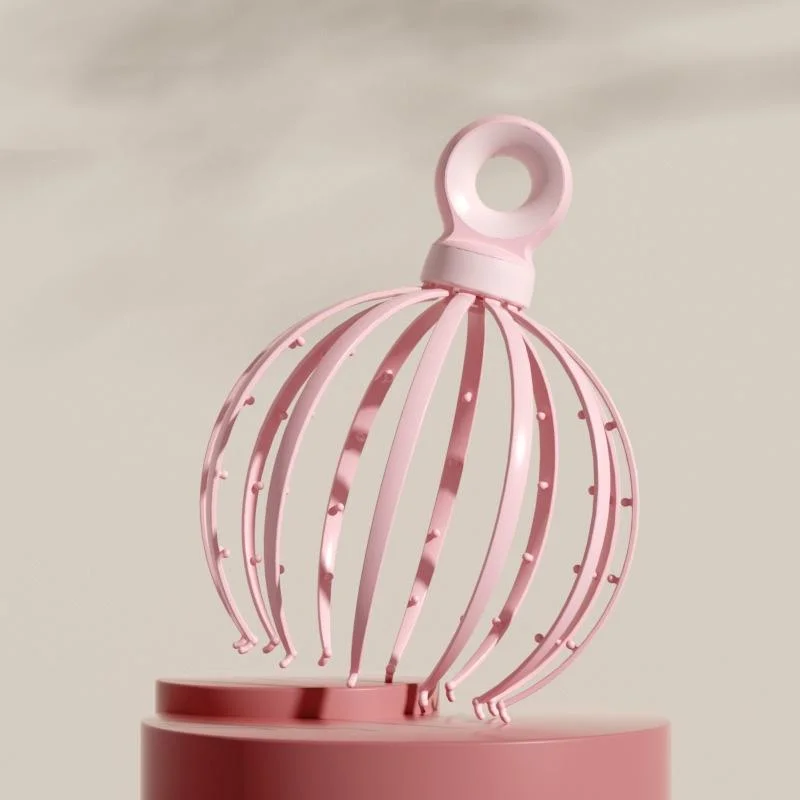 12-Claw Scalp Massager For Relaxation Pink