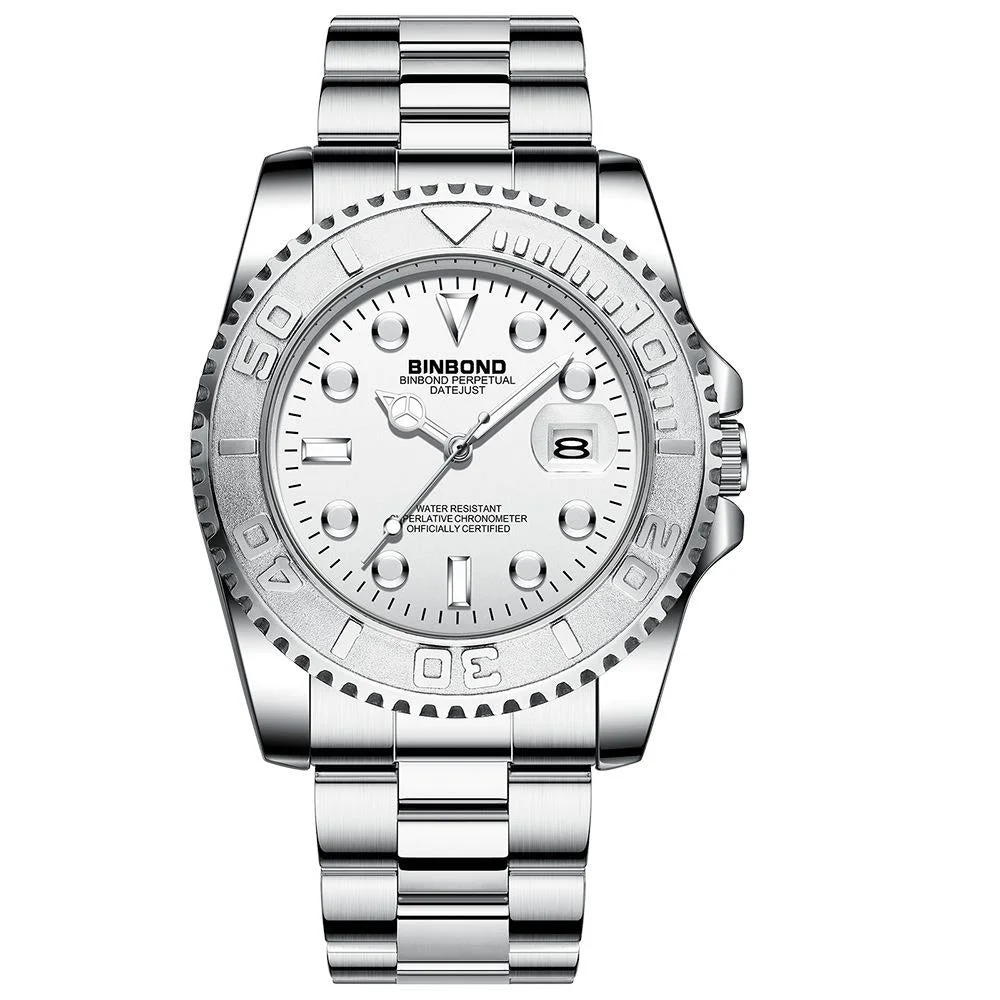 Waterproof Luminous Metal Gear Sports Watch - 30m