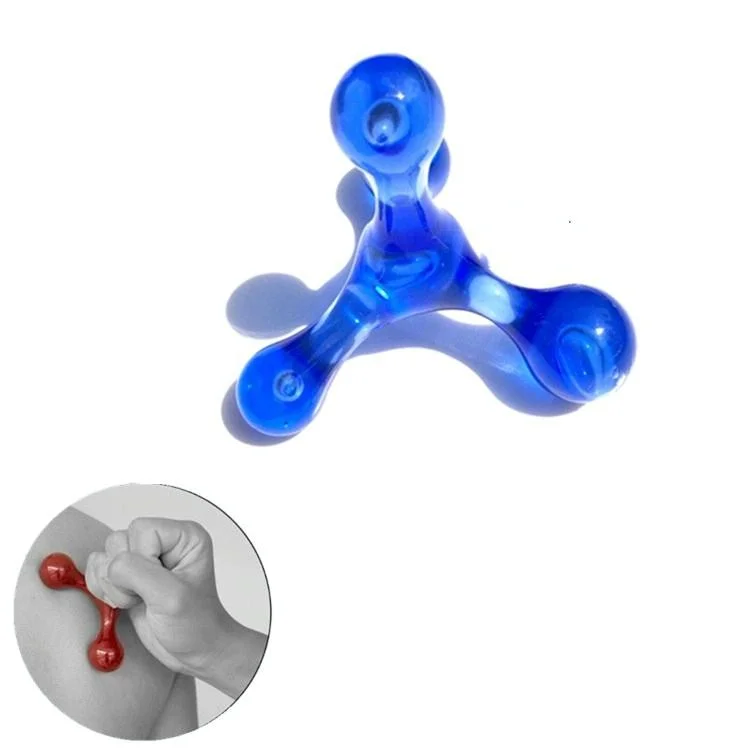 Manual Balance Four Ball Massager Blue