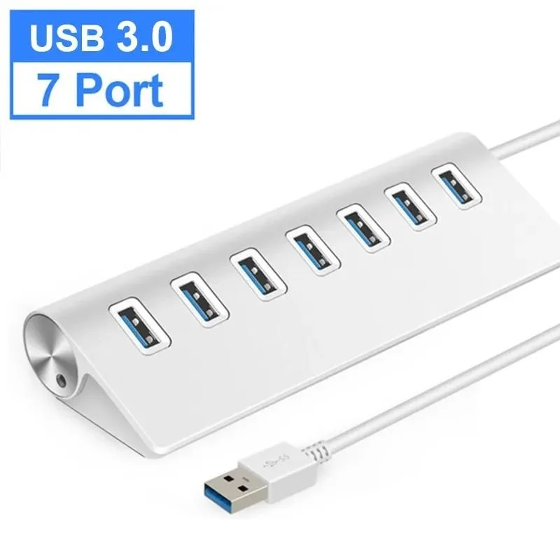 7-Port Usb 3.0 Hub With High-Speed 5Gbps