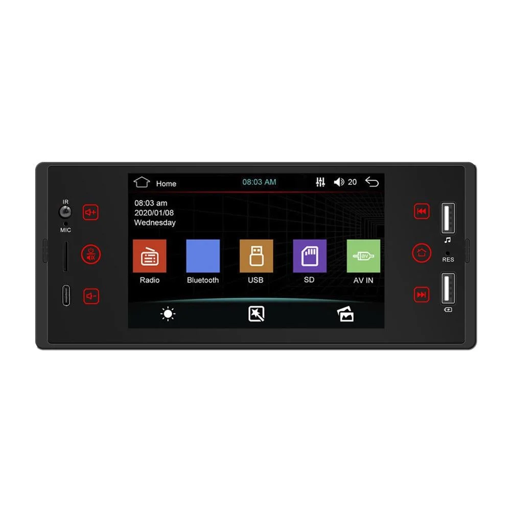 5 Inch Hd Touch Car Mp5 Inch Player W / Bluetooth Dual Usb Reversing Video Radio