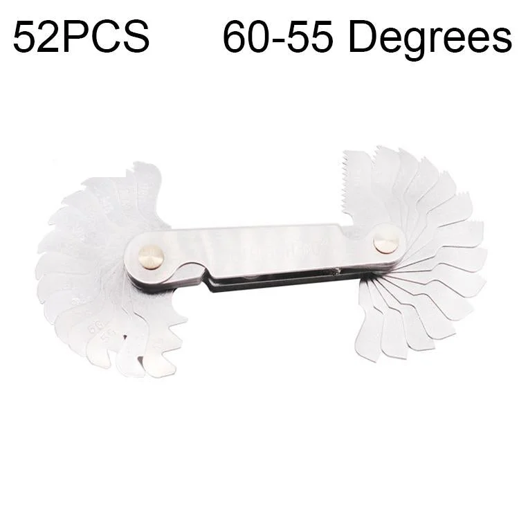 Stainless Steel Thread Gauge - 52 Pcs Metric & British 60 / 55 Degrees
