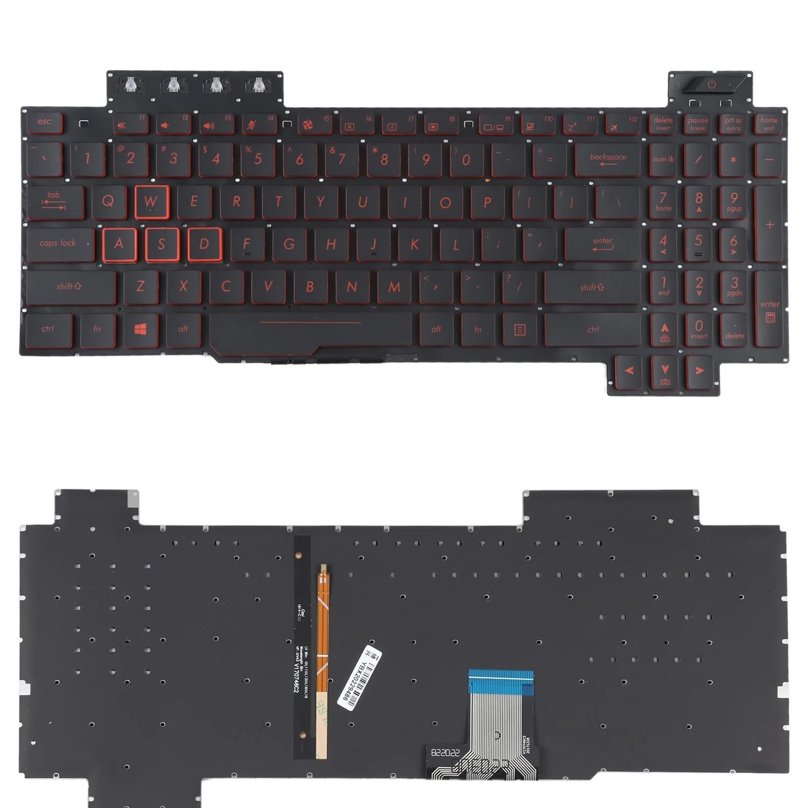 Backlit us Keyboard for Asus Fx80 Fx505 Fz80g Zx80g