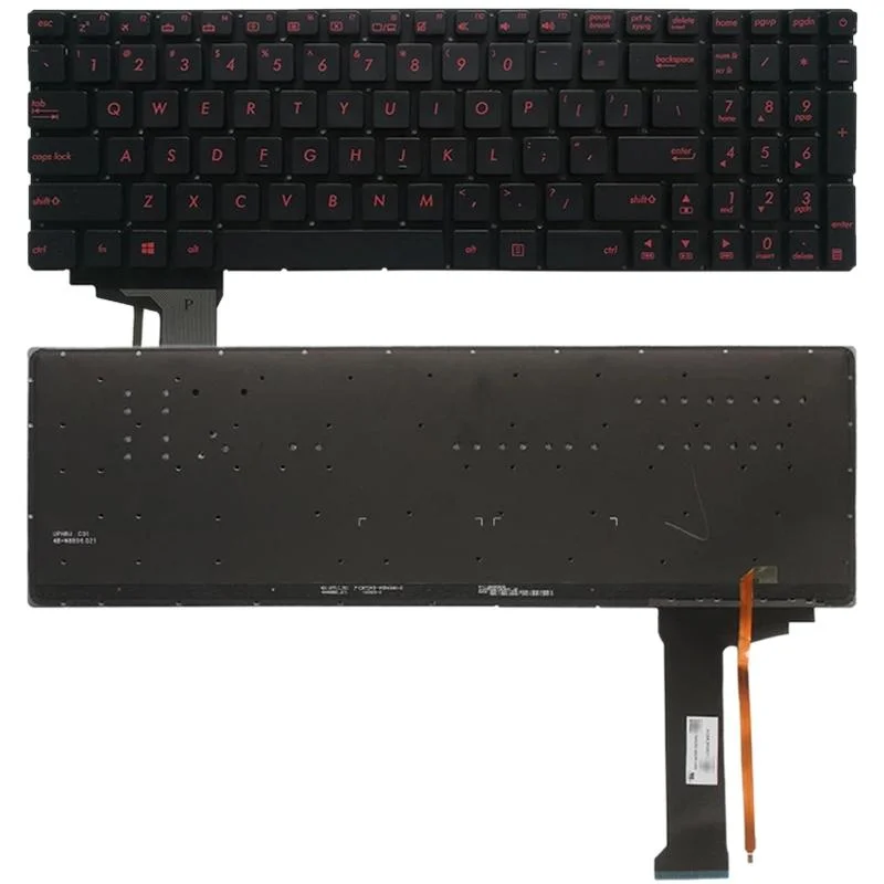 Backlit Keyboard for Asus Gl552 and N552 Series - Black