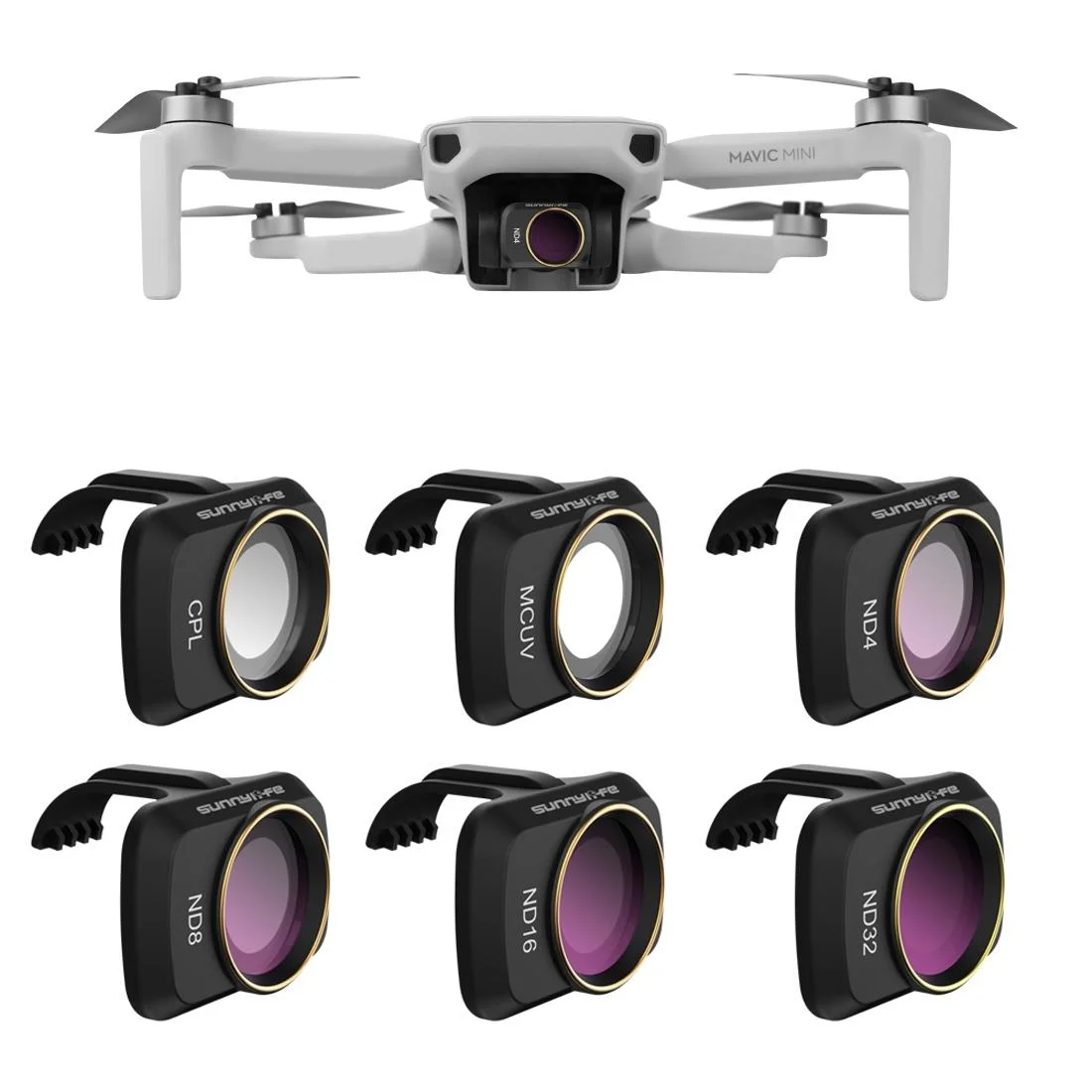 6-in-1 Drone Lens Filter for Dji Mavic Mini / Mini 2 - Mm Fi9258
