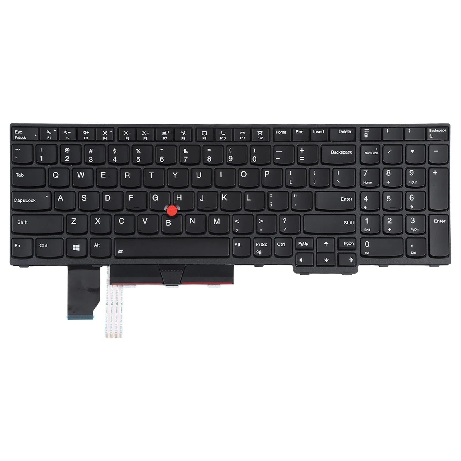 Backlit Keyboard with Trackpoint for Lenovo Thinkpad P15v / L15 / T15p / P15 / P17
