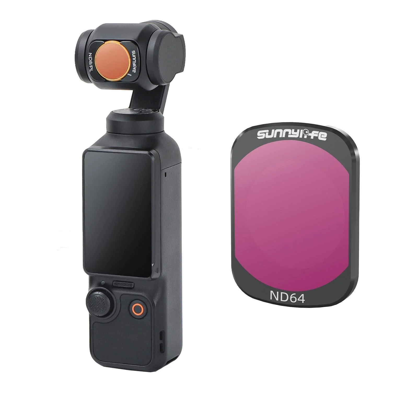 Sunnylife 3 In 1 Nd16 Camera Lens Filter For Dji Osmo Pocket No Gimbal Reset - Nd64