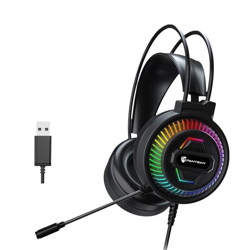 Usb Head-Mounted Rgb Headset 7.1 Surround Sound