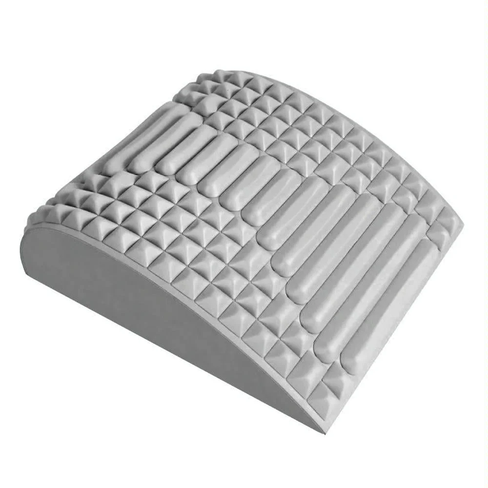 Blue Lumbar Massager For Spinal Stretching And Relaxation - Solid Colour Gray