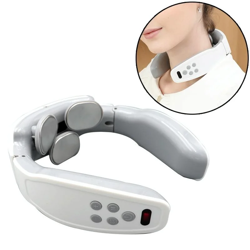Rechargeable Electric Neck Massager Intelligent Pulse Shock Home Use