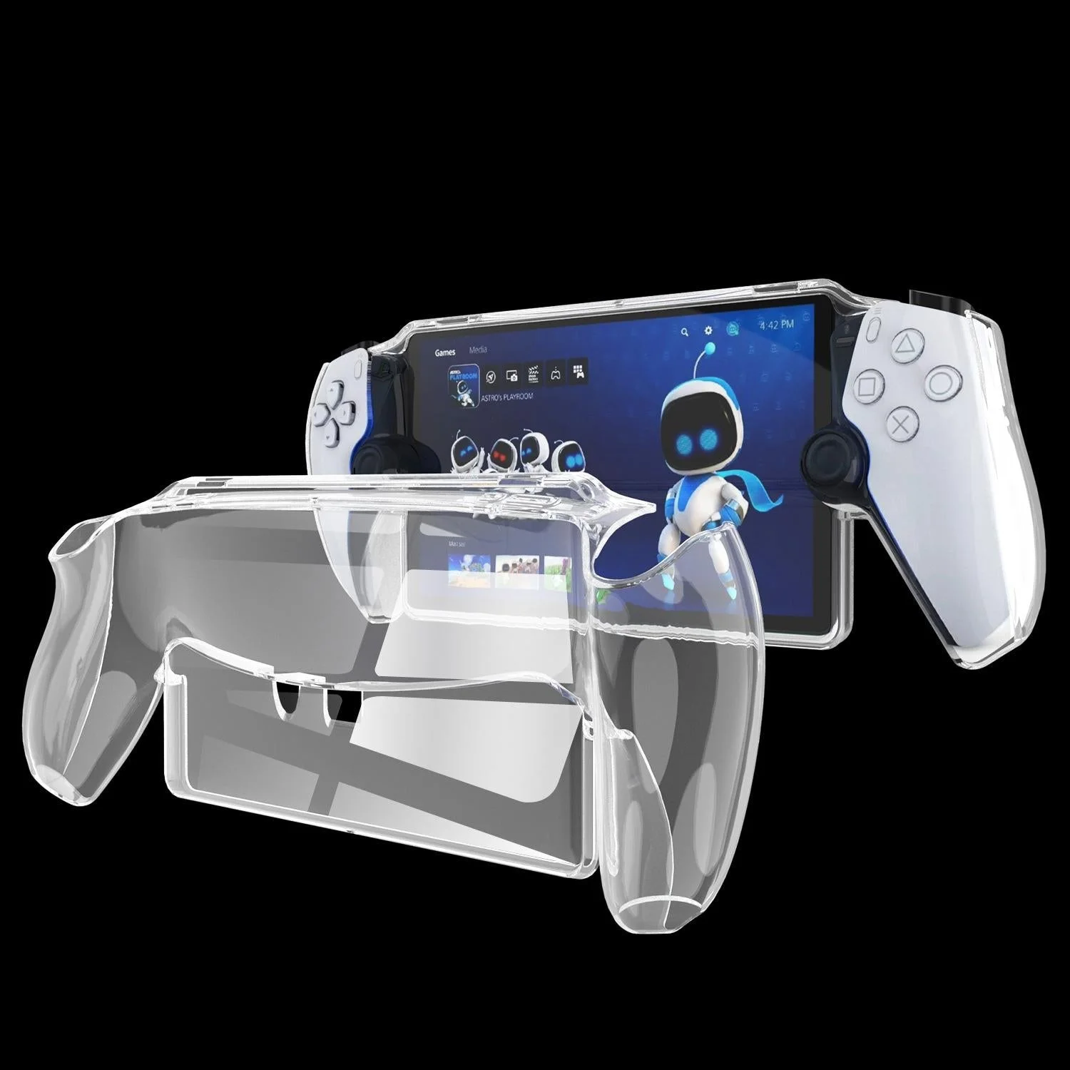 Transparent Tpu Protective Case for Sony Playstation Portal - All-in-one
