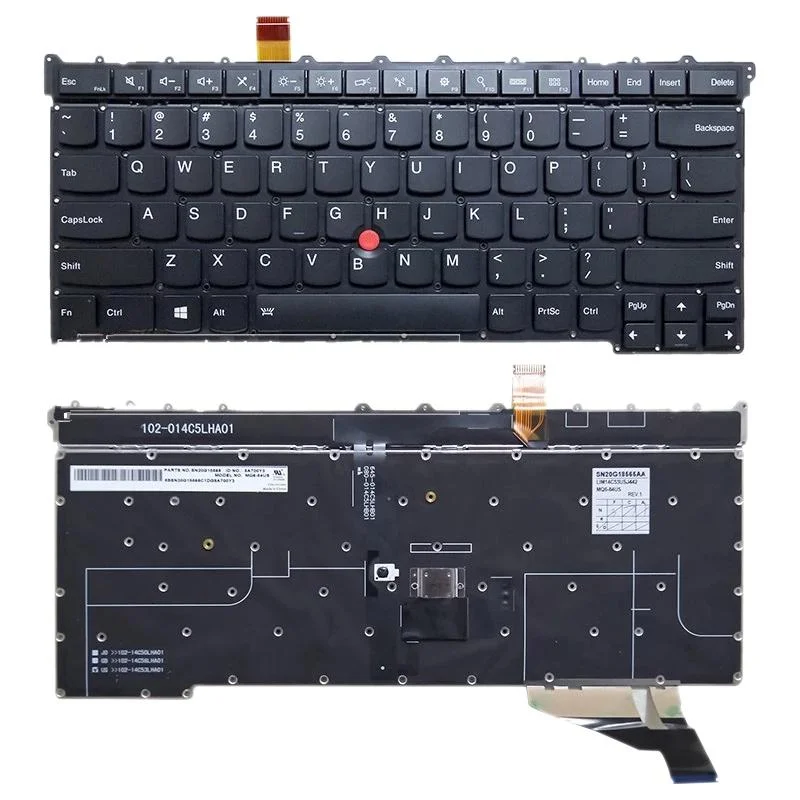 Backlit us Keyboard for Lenovo Thinkpad X1 Carbon 3rd Gen 2015