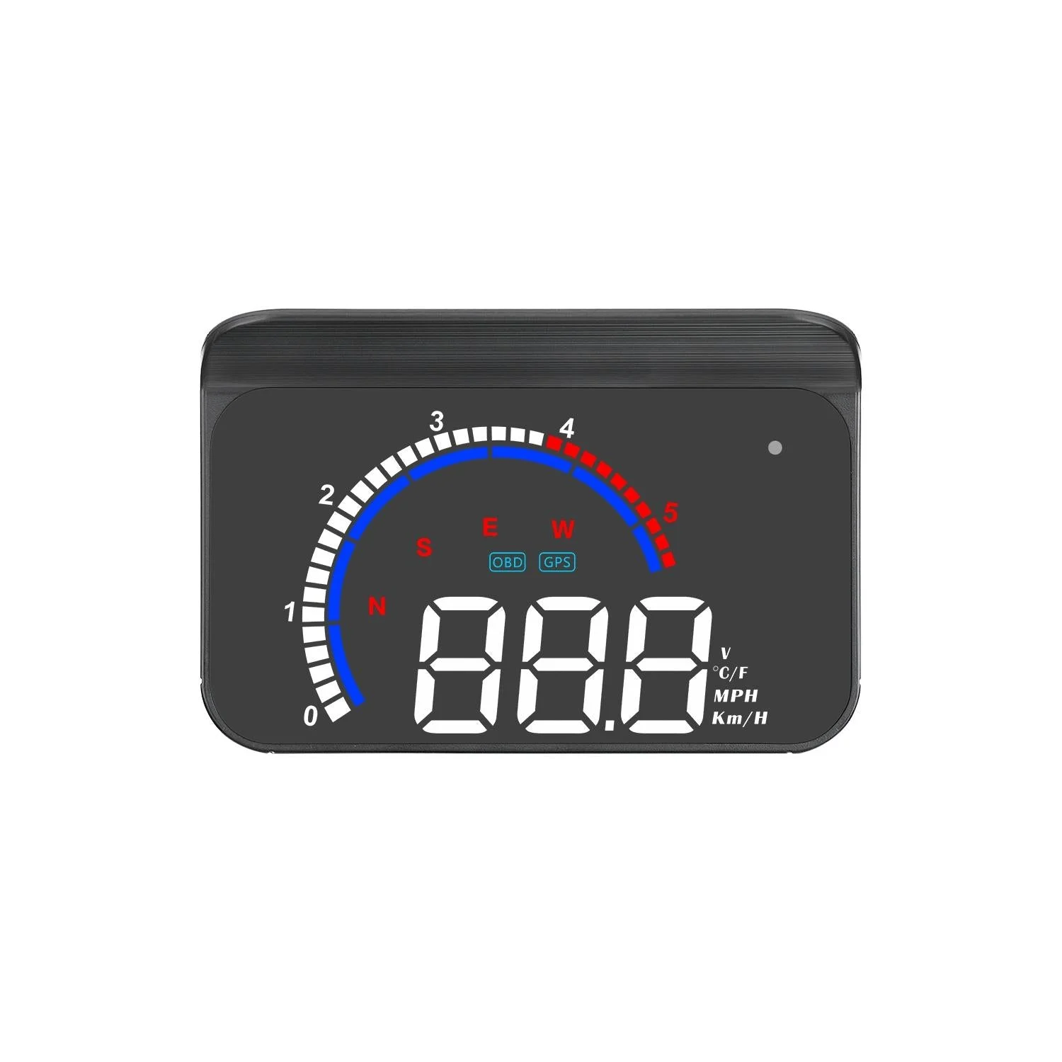 Hud Car Display Overspeed Speed Temp Alarm Obd2 + Gps