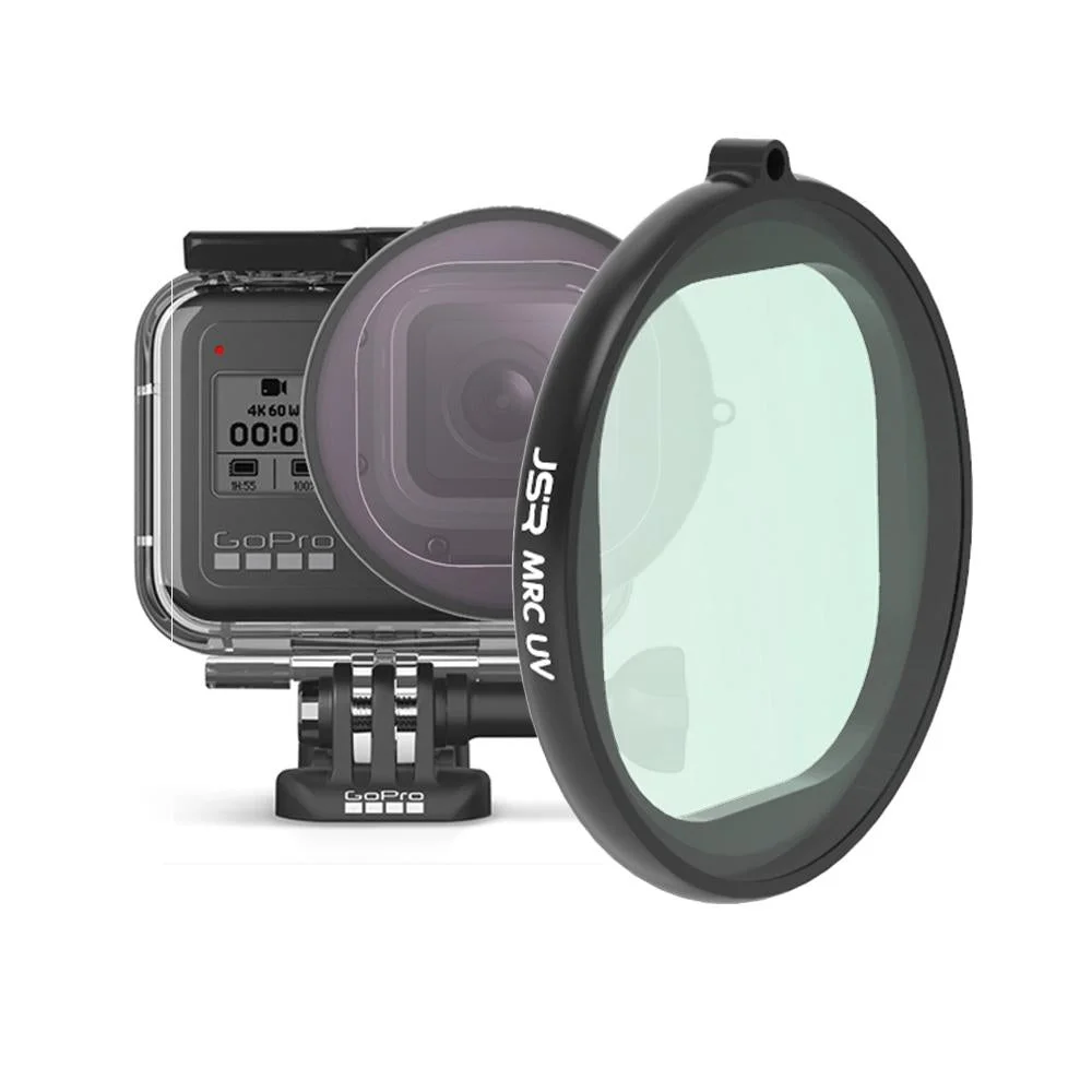 Round Housing Filter for Gopro Hero8 with Uv Lens