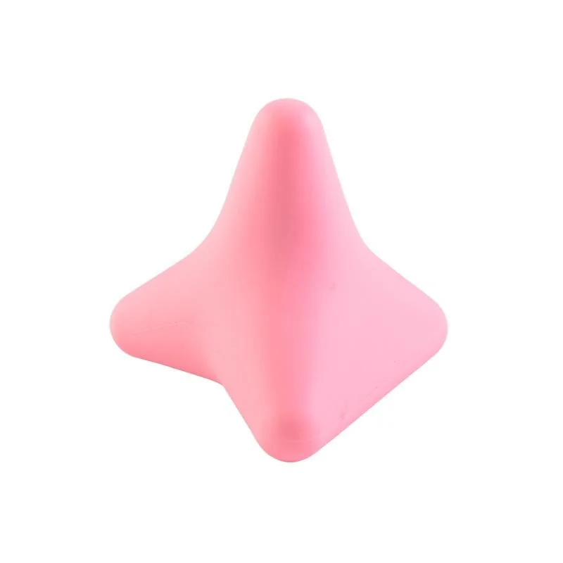 Quadratic Pink Silicone Thumb Massager For Muscle Relaxation And Fascia Massage