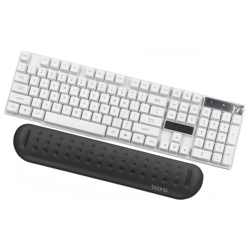 Silicone Memory Wrist Pad For Keyboard And Mouse Medium Size Black