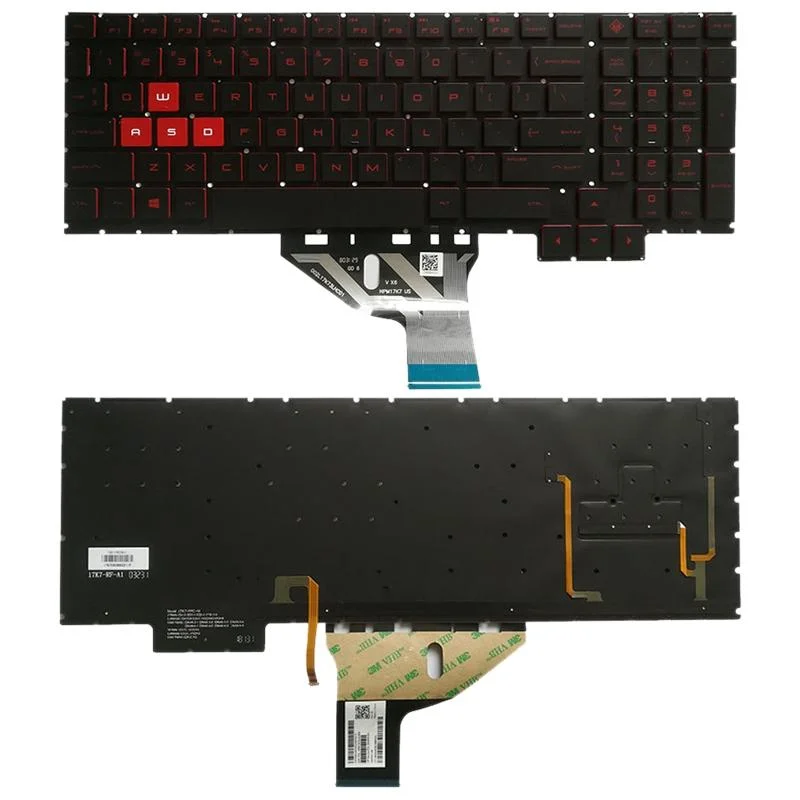 Backlit us Keyboard for Hp Omen 15-ce Series